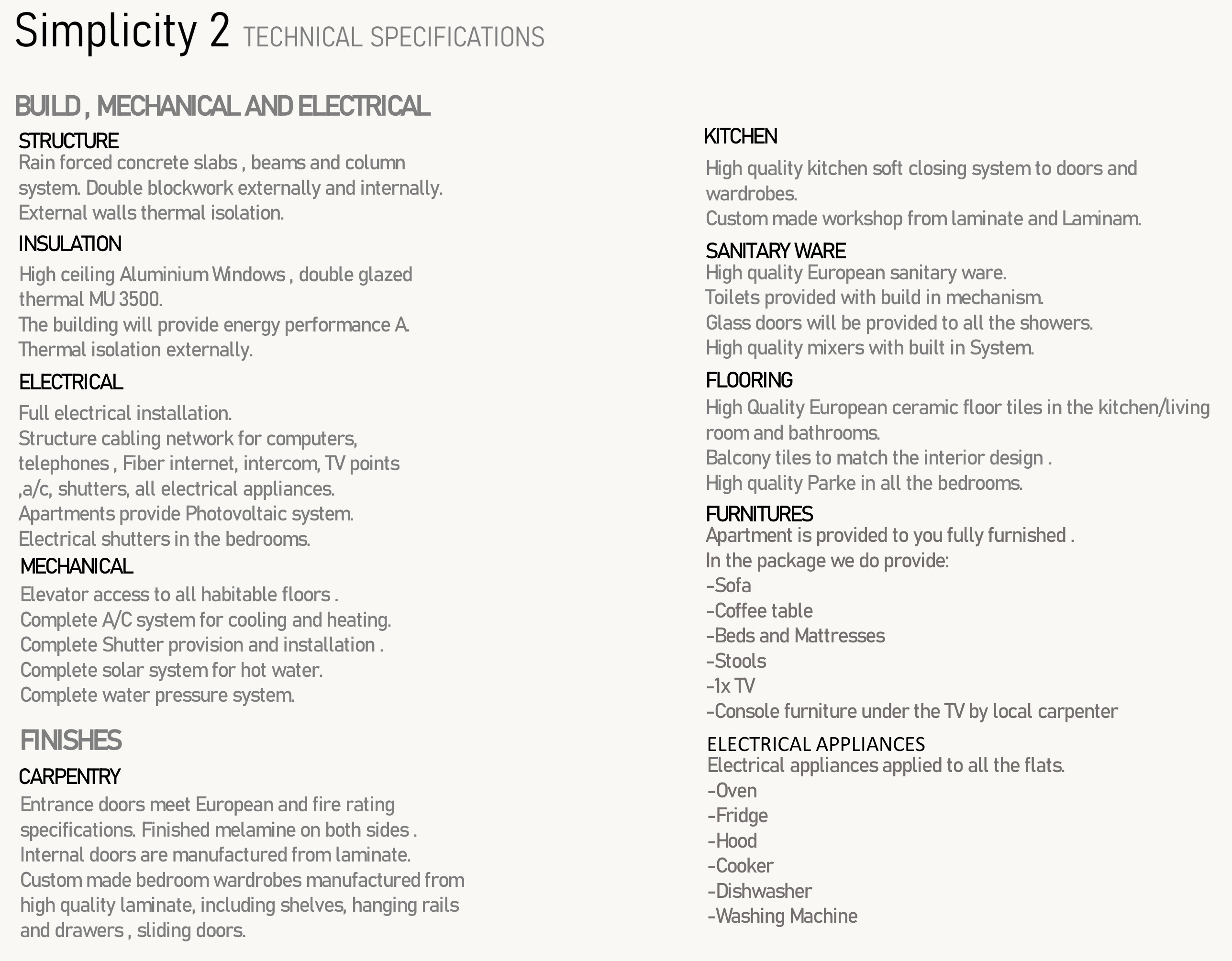 6 Technical Specifications